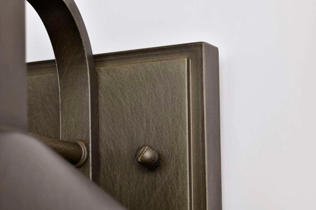 Wall Lantern Nuvo 60-8531 Ridge - Medium Outdoor Lantern - Bronze Finish - Clear Seeded Glass Nuvo