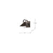 Wall Lantern Nuvo 60-8531 Ridge - Medium Outdoor Lantern - Bronze Finish - Clear Seeded Glass Nuvo