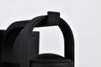 Wall Lantern Nuvo 60-8540 Ridge - Small Outdoor Lantern - Black Finish - Clear Seeded Glass Nuvo