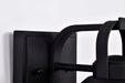 Wall Lantern Nuvo 60-8540 Ridge - Small Outdoor Lantern - Black Finish - Clear Seeded Glass Nuvo