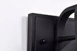 Wall Lantern Nuvo 60-8540 Ridge - Small Outdoor Lantern - Black Finish - Clear Seeded Glass Nuvo