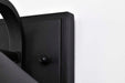 Wall Lantern Nuvo 60-8540 Ridge - Small Outdoor Lantern - Black Finish - Clear Seeded Glass Nuvo