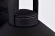 Wall Lantern Nuvo 60-8540 Ridge - Small Outdoor Lantern - Black Finish - Clear Seeded Glass Nuvo