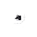 Wall Lantern Nuvo 60-8540 Ridge - Small Outdoor Lantern - Black Finish - Clear Seeded Glass Nuvo