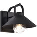 Wall Lantern Nuvo 60-8541 Ridge - Medium Outdoor Lantern - Black Finish - Clear Seeded Glass Nuvo