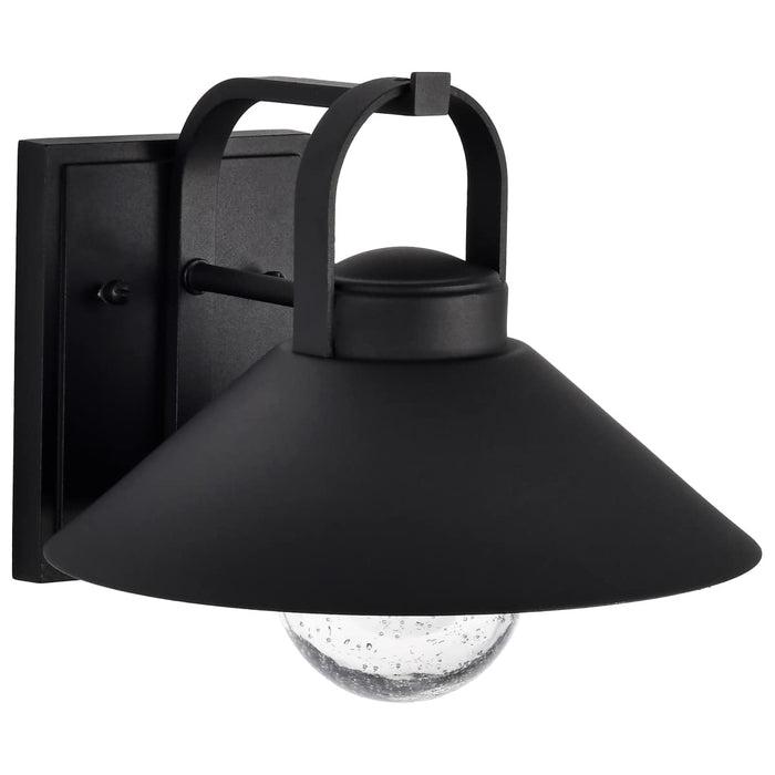 Wall Lantern Nuvo 60-8541 Ridge - Medium Outdoor Lantern - Black Finish - Clear Seeded Glass Nuvo