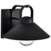 Wall Lantern Nuvo 60-8541 Ridge - Medium Outdoor Lantern - Black Finish - Clear Seeded Glass Nuvo
