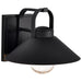 Wall Lantern Nuvo 60-8541 Ridge - Medium Outdoor Lantern - Black Finish - Clear Seeded Glass Nuvo