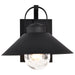 Wall Lantern Nuvo 60-8541 Ridge - Medium Outdoor Lantern - Black Finish - Clear Seeded Glass Nuvo