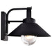 Wall Lantern Nuvo 60-8541 Ridge - Medium Outdoor Lantern - Black Finish - Clear Seeded Glass Nuvo