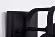 Wall Lantern Nuvo 60-8541 Ridge - Medium Outdoor Lantern - Black Finish - Clear Seeded Glass Nuvo