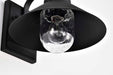 Wall Lantern Nuvo 60-8541 Ridge - Medium Outdoor Lantern - Black Finish - Clear Seeded Glass Nuvo