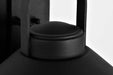 Wall Lantern Nuvo 60-8541 Ridge - Medium Outdoor Lantern - Black Finish - Clear Seeded Glass Nuvo