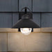 Wall Lantern Nuvo 60-8541 Ridge - Medium Outdoor Lantern - Black Finish - Clear Seeded Glass Nuvo