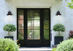 Wall Lantern Nuvo 60-8541 Ridge - Medium Outdoor Lantern - Black Finish - Clear Seeded Glass Nuvo