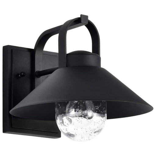 Wall Lantern Nuvo 60-8541 Ridge - Medium Outdoor Lantern - Black Finish - Clear Seeded Glass Nuvo