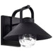 Wall Lantern Nuvo 60-8541 Ridge - Medium Outdoor Lantern - Black Finish - Clear Seeded Glass Nuvo