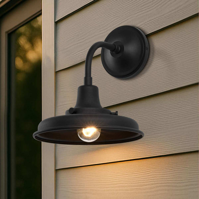 Wall Lantern Nuvo 60-8550 Morris - Small Outdoor Lantern - Black Finish Nuvo