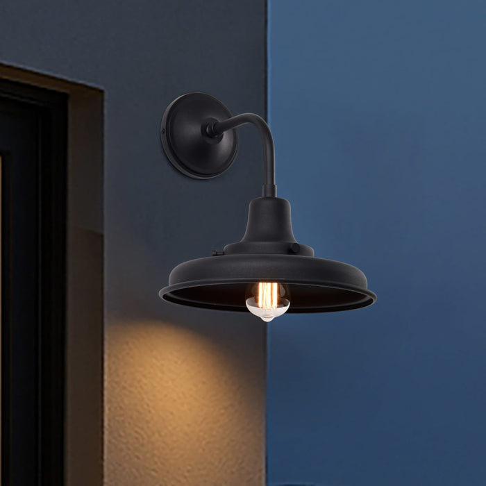 Wall Lantern Nuvo 60-8551 Morris - Medium Outdoor Lantern - Black Finish Nuvo