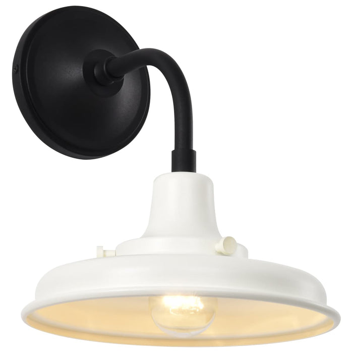 Wall Lantern Nuvo 60-8560 Morris - Small Outdoor Lantern - Black Finish - White Shade Nuvo