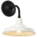 Wall Lantern Nuvo 60-8560 Morris - Small Outdoor Lantern - Black Finish - White Shade Nuvo