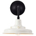 Wall Lantern Nuvo 60-8560 Morris - Small Outdoor Lantern - Black Finish - White Shade Nuvo