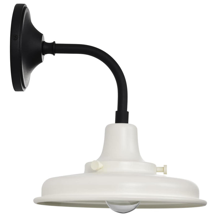 Wall Lantern Nuvo 60-8560 Morris - Small Outdoor Lantern - Black Finish - White Shade Nuvo