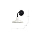 Wall Lantern Nuvo 60-8560 Morris - Small Outdoor Lantern - Black Finish - White Shade Nuvo