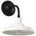 Wall Lantern Nuvo 60-8560 Morris - Small Outdoor Lantern - Black Finish - White Shade Nuvo