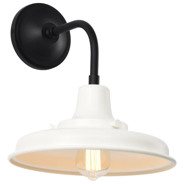Wall Lantern Nuvo 60-8561 Morris - Medium Outdoor Lantern - Black Finish - White Shade Nuvo