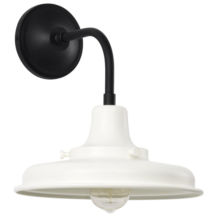 Wall Lantern Nuvo 60-8561 Morris - Medium Outdoor Lantern - Black Finish - White Shade Nuvo