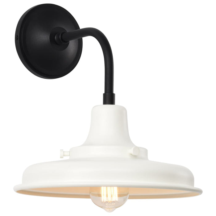 Wall Lantern Nuvo 60-8561 Morris - Medium Outdoor Lantern - Black Finish - White Shade Nuvo