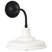 Wall Lantern Nuvo 60-8561 Morris - Medium Outdoor Lantern - Black Finish - White Shade Nuvo