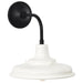 Wall Lantern Nuvo 60-8561 Morris - Medium Outdoor Lantern - Black Finish - White Shade Nuvo