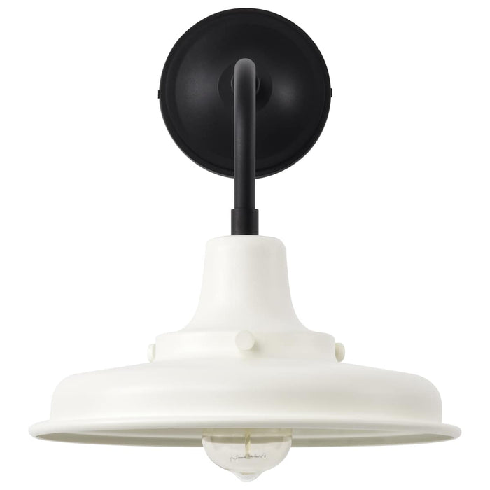 Wall Lantern Nuvo 60-8561 Morris - Medium Outdoor Lantern - Black Finish - White Shade Nuvo