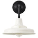 Wall Lantern Nuvo 60-8561 Morris - Medium Outdoor Lantern - Black Finish - White Shade Nuvo