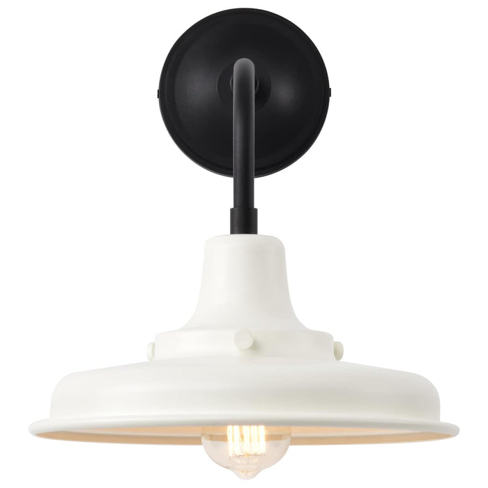 Wall Lantern Nuvo 60-8561 Morris - Medium Outdoor Lantern - Black Finish - White Shade Nuvo