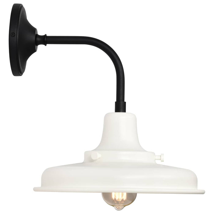 Wall Lantern Nuvo 60-8561 Morris - Medium Outdoor Lantern - Black Finish - White Shade Nuvo