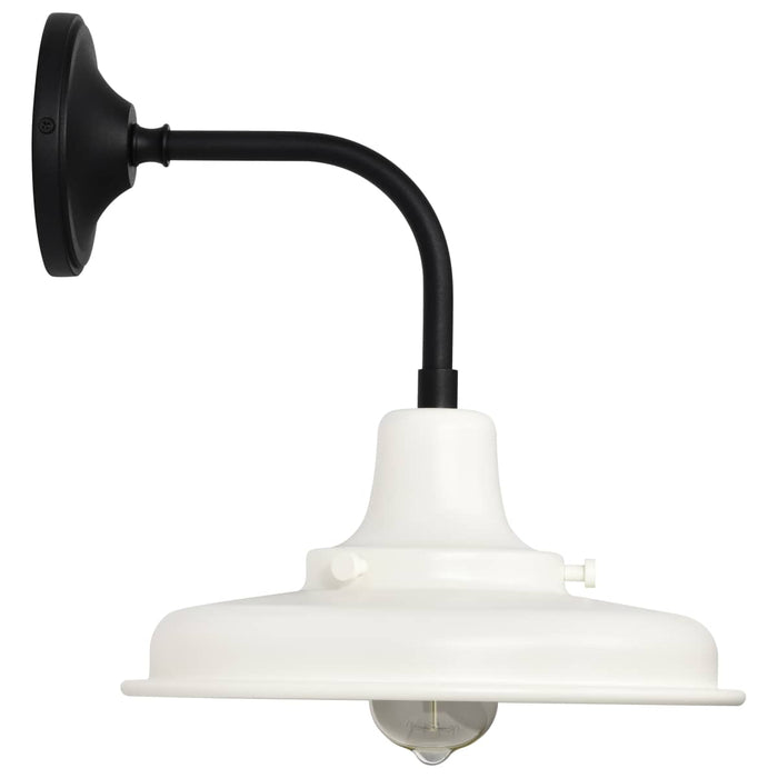 Wall Lantern Nuvo 60-8561 Morris - Medium Outdoor Lantern - Black Finish - White Shade Nuvo