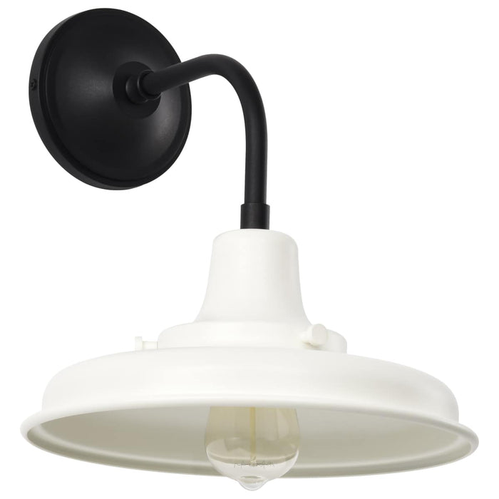 Wall Lantern Nuvo 60-8561 Morris - Medium Outdoor Lantern - Black Finish - White Shade Nuvo