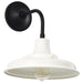 Wall Lantern Nuvo 60-8561 Morris - Medium Outdoor Lantern - Black Finish - White Shade Nuvo