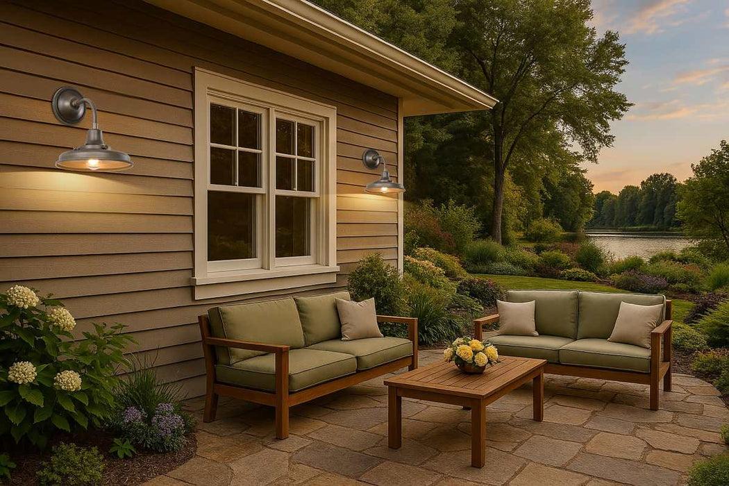 Wall Lantern Nuvo 60-8570 Morris - Small Outdoor Lantern - Burnished Bronze Finish Nuvo