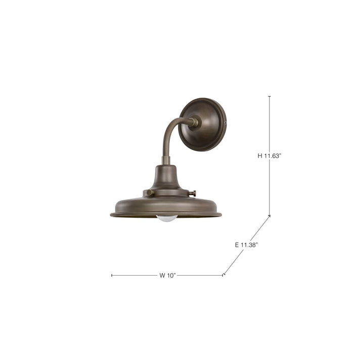 Wall Lantern Nuvo 60-8570 Morris - Small Outdoor Lantern - Burnished Bronze Finish Nuvo