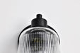 Vanity Nuvo 60-8601 Grayson - 1 Light Vanity - Matte Black Finish - Clear Ribbed Glass Nuvo
