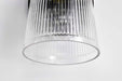 Vanity Nuvo 60-8601 Grayson - 1 Light Vanity - Matte Black Finish - Clear Ribbed Glass Nuvo