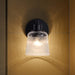 Vanity Nuvo 60-8601 Grayson - 1 Light Vanity - Matte Black Finish - Clear Ribbed Glass Nuvo