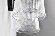 Vanity Nuvo 60-8602 Grayson - 2 Light Vanity - Matte Black Finish - Clear Ribbed Glass Nuvo