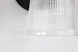 Vanity Nuvo 60-8603 Grayson - 3 Light Vanity - Matte Black Finish - Clear Ribbed Glass Nuvo