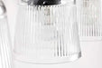 Vanity Nuvo 60-8604 Grayson - 4 Light Vanity - Matte Black Finish - Clear Ribbed Glass Nuvo