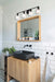 Vanity Nuvo 60-8604 Grayson - 4 Light Vanity - Matte Black Finish - Clear Ribbed Glass Nuvo